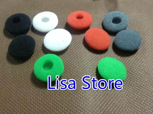 

Free Ship 1000 Pairs 5 Colors 18MM Thicker Soft Sponge Foam Noise Isolating Ear Pad Earbud Earbuds Cover Case For iPhone Sony