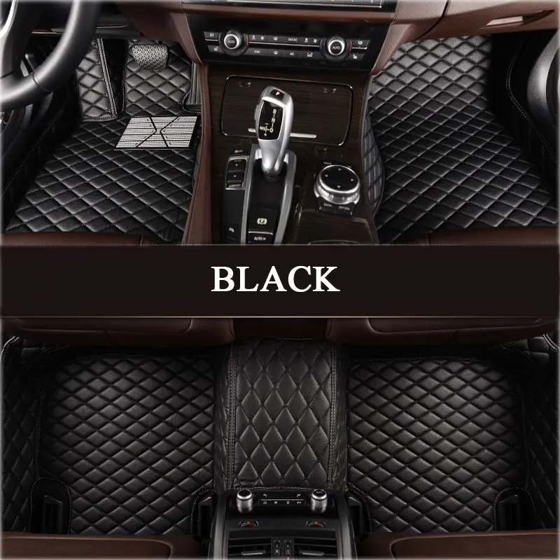 Black Автомобильные коврики подходят Mercedes Benz A, B, C, E, G S R V 160 180 200 260 300 320 350 400 450 500 ML-AMG S класса авто-Стайлинг вкладыши - Название цвета: Black