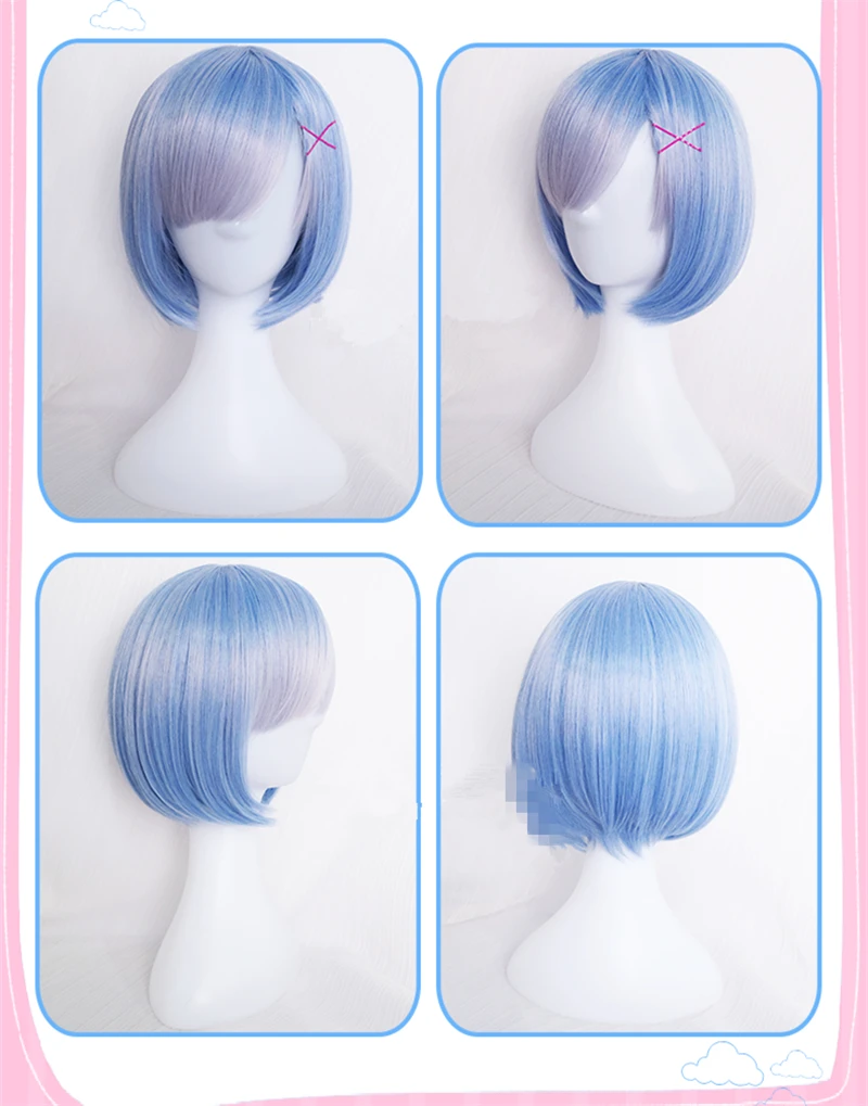 

Re:Life in a different world from zero Rem Ram Cosplay Costume Maid Suits Women Summer Dress Halloween Party Dresses Costumes