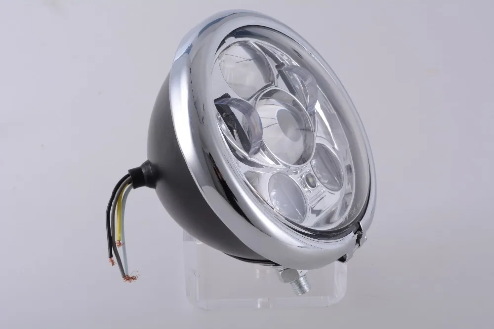 5 75 дюймов хром/черный мотоцикл фара корпус ведро для Harley сборки|motorcycle headlight