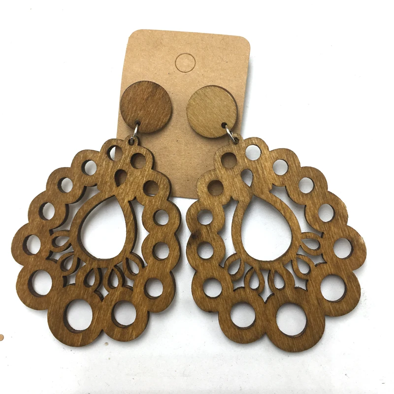 5 пар/лот деревянные серьги в африканском стиле 3 цвета|african wooden earrings|wooden earringswooden