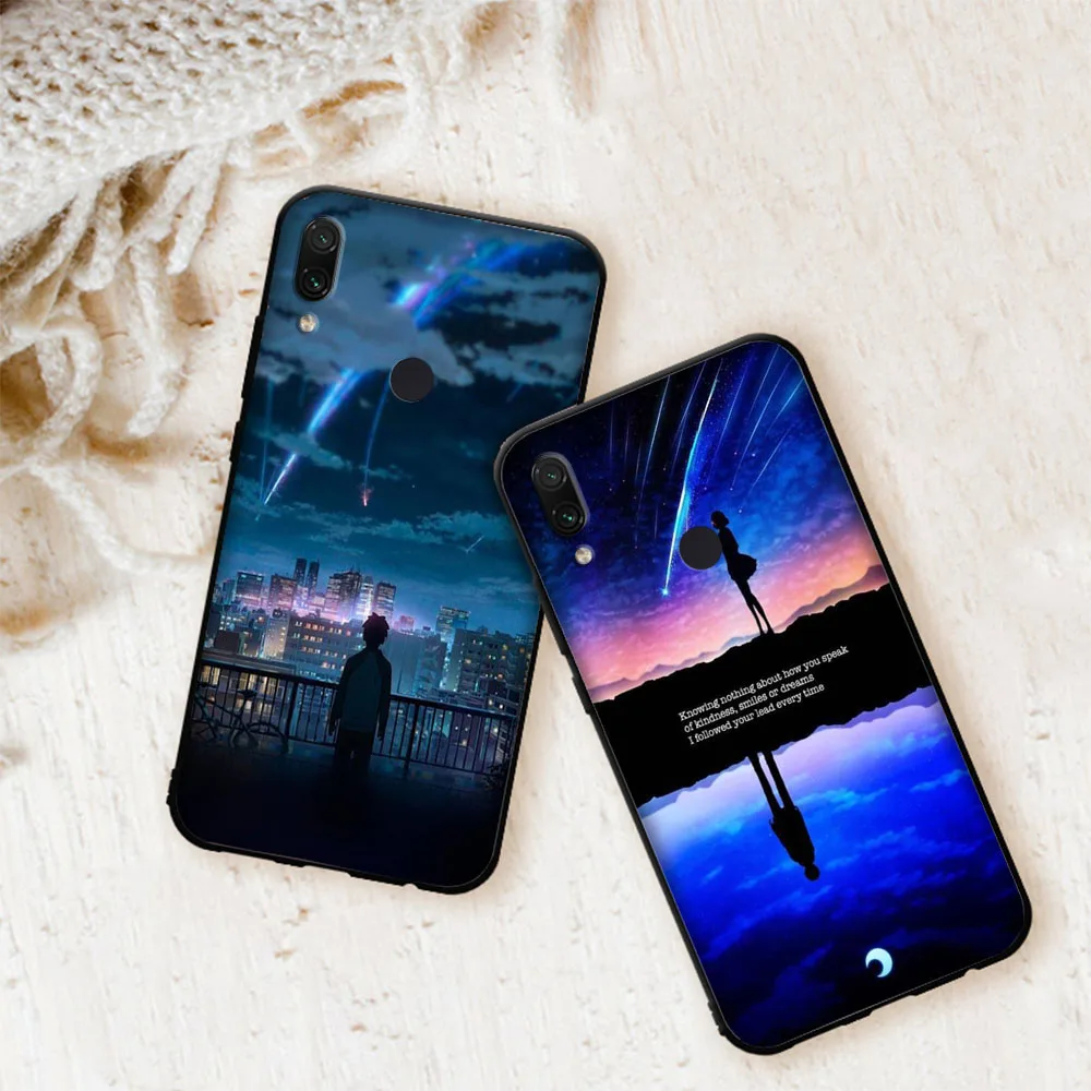 Аниме ваш Kimi no Na wa мягкий чехол для Xiaomi Redmi Note 7 4 4X6 Pro 5 Plus 5A 6A Go S2