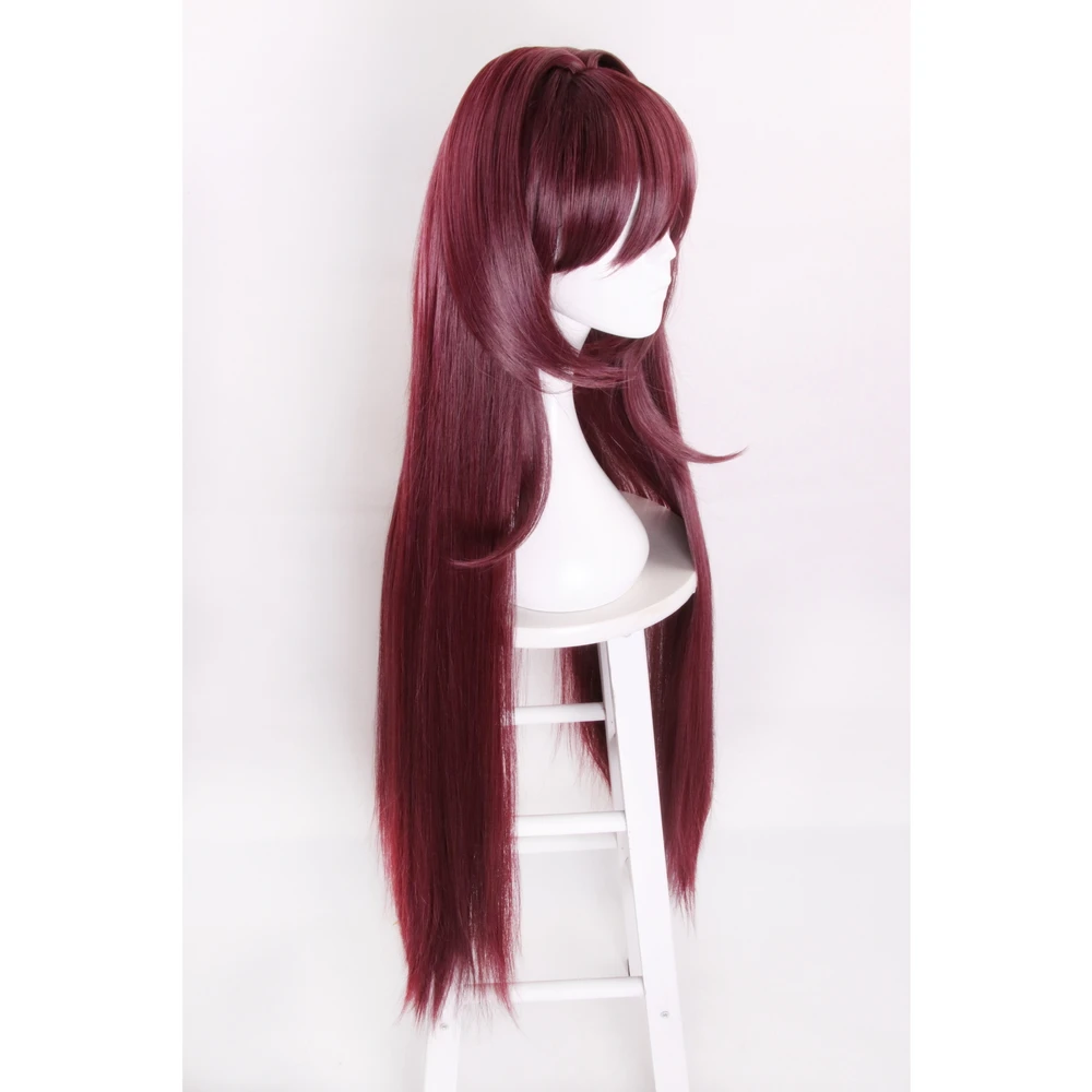 Парик для косплея аниме Fate/Grand Order Scathach синтетические волосы длинные прямые