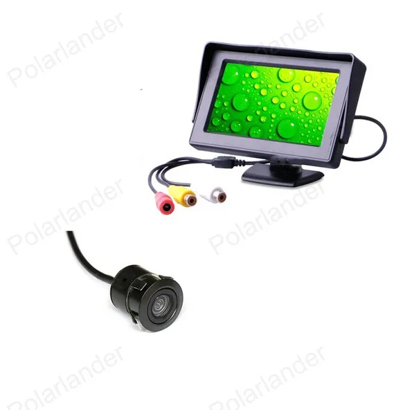 Новое поступление 4 3 дюймовый цветной TFT LCD Мини-Автомобильный задний вид для DVD VCD