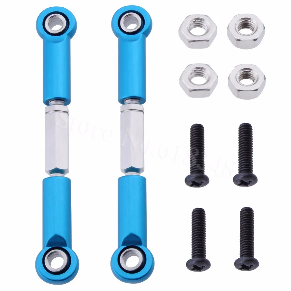 10P Adjustable Aluminum Toe links 53mm-63mm Turnbuckle & Rod ends For Traxxas 1/16 Slash 4WD RC Hobby Car Hop Up 7038X | Игрушки и