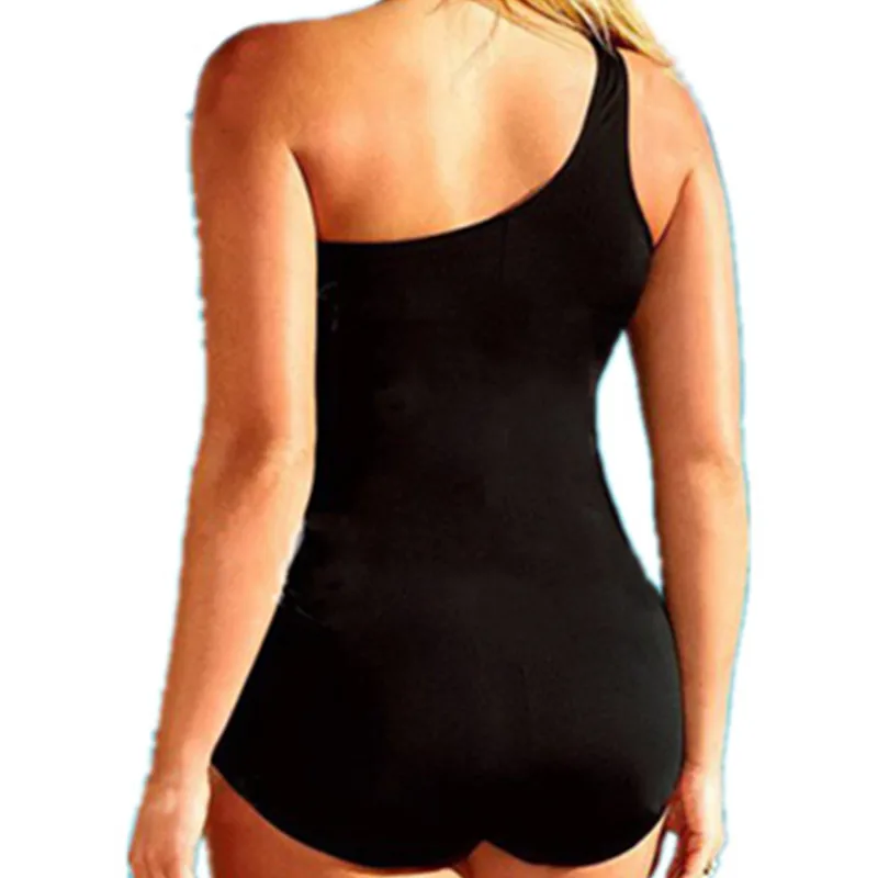 Большой размер женское сексуальное бикини Цельный купальник косая Талия