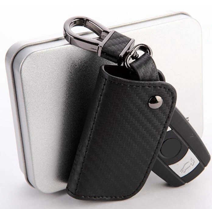 Чехол для автомобильных ключей из углеродного волокна кожаный чехол BMW F30 E90 E88 E86