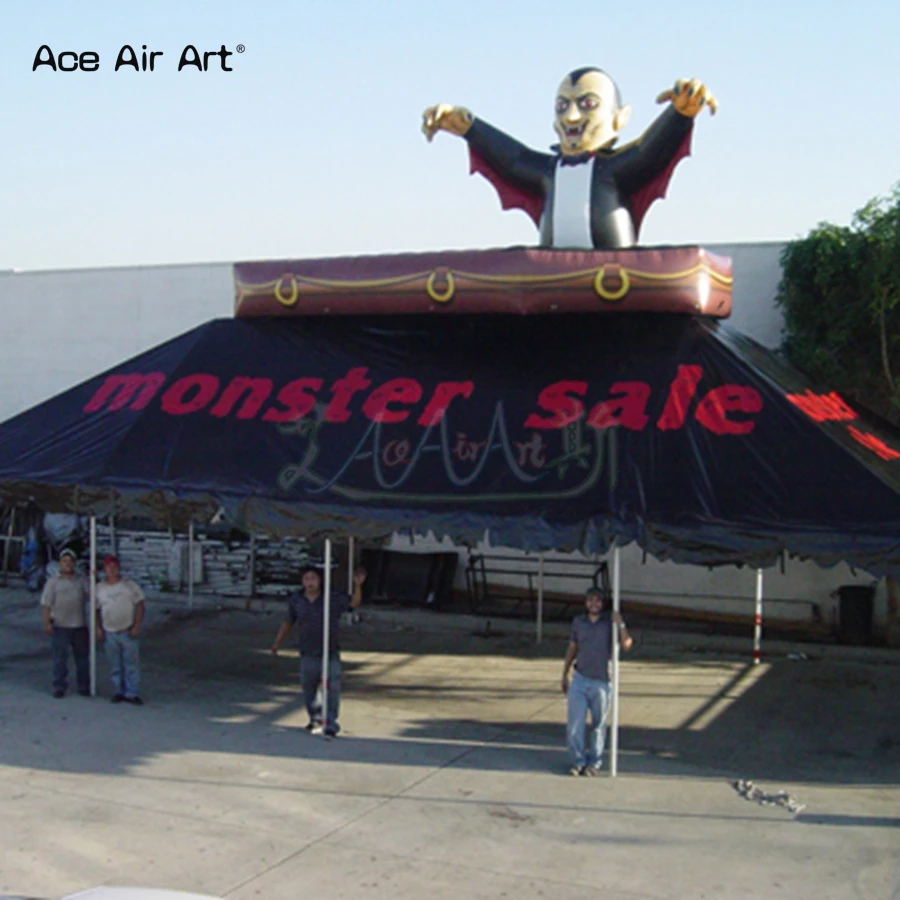 Мобильный дизайн надувная Дракула Реплика 2mH Хэллоуин страшный Монстр базовая