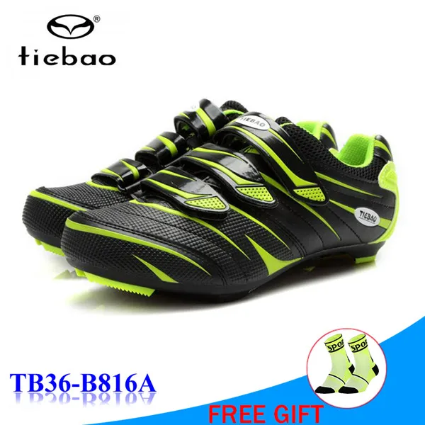 816A green TIEBAO/Обувь для гоночного велосипеда; zapatillas hombre zapatillas bicicleta; дорожная обувь; sapatilha ciclismo; кроссовки для велоспорта - Цвет: 816A green