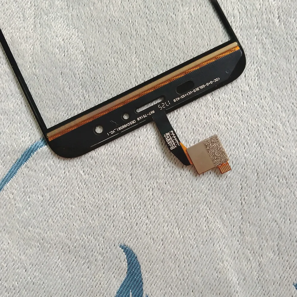 Черный и белый 5 дюймов защитное внешнее Переднее стекло для Vertex Impress Fortune