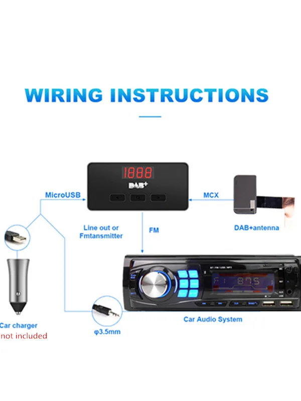 Автомагнитола 1DIN BT автомобильное радио аудио Автомобильный MP3-плеер Bluetooth
