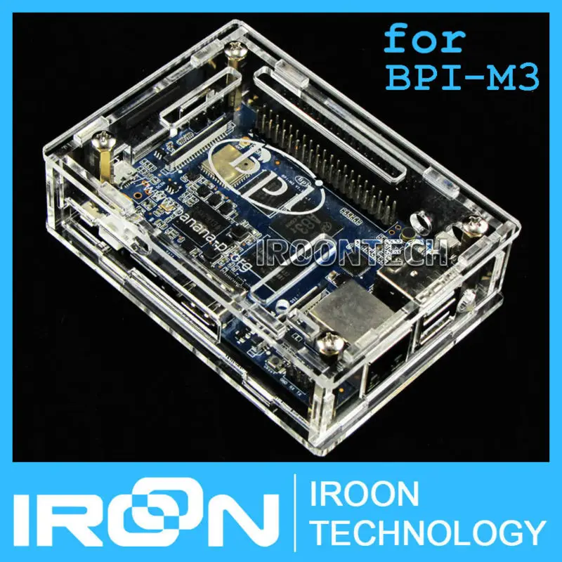 Чехол: банан PI BPI M3 чехол прозрачный акриловый Внешний корпус shell Крышка корпуса
