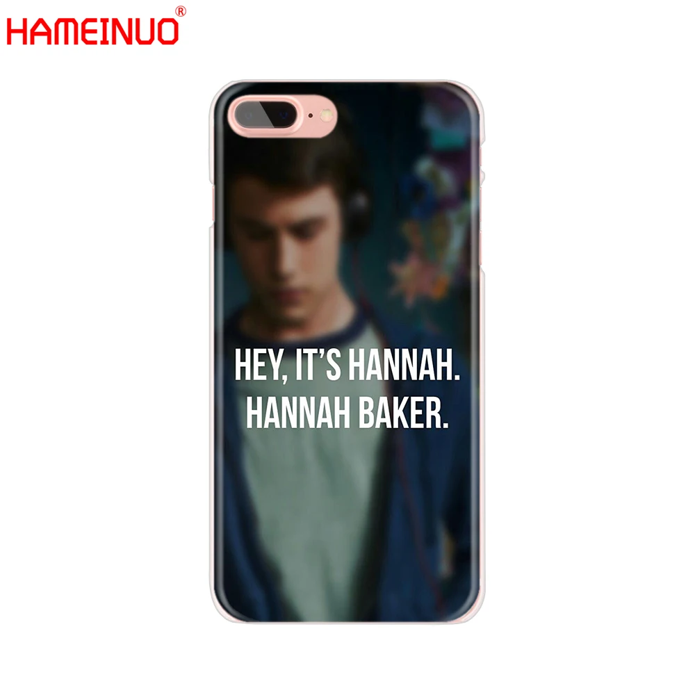 Чехол для мобильного телефона HAMEINUO с цитатами из сериала "13 причин почему" для iPhone X 8 7 6 4 4s 5 5s SE 5c 6s plus.