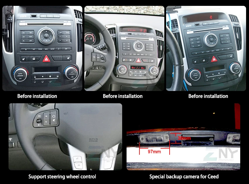 " ips Android 8 Автомобильный DVD стерео для Kia Ceed 2009 2010 2011 2012 двойной Din gps Navi авто радио FM WiFi видео аудио парковочная камера