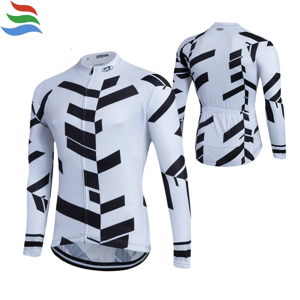 Fastcute Велоспорт Джерси с длинным рукавом MTB Костюмы велосипед одежда комплект