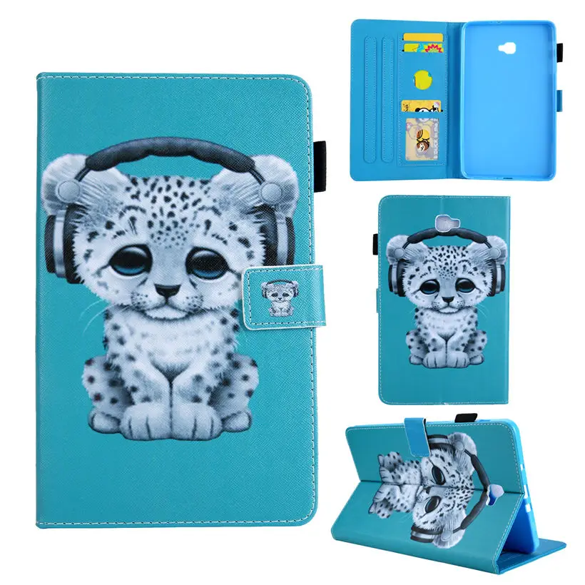 SM T580 чехол для планшета Samsung Galaxy Tab A a6 10 1 &quot2016 T585 T587 T585N Smart Cover Funda с изображением