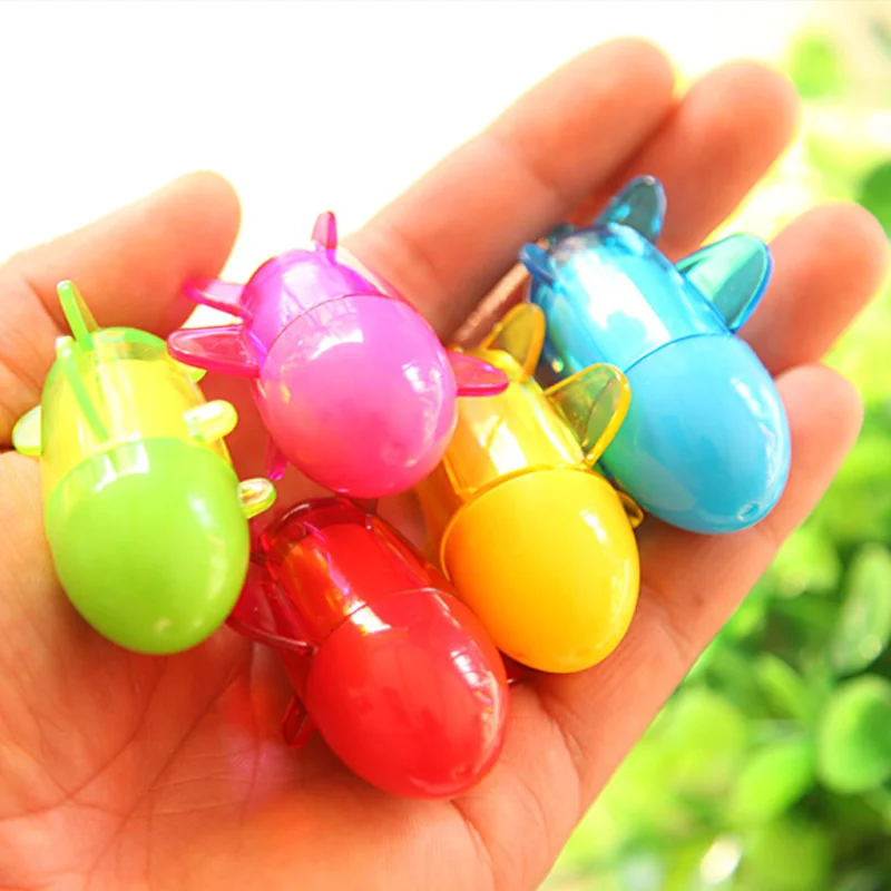 

1 PCs korean creative student stationery plastic cute cartoon airplane styling advertisement telescopic Ballpoint pen