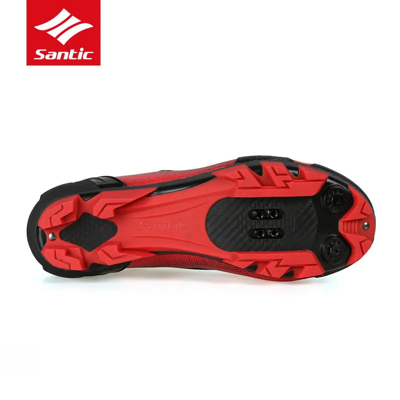 Santic Men Breathable Bicycle Cycling Shoes Professional MTB Mountain Bike Quick Dry PU Soft Elastic Lock Riding | Спорт и