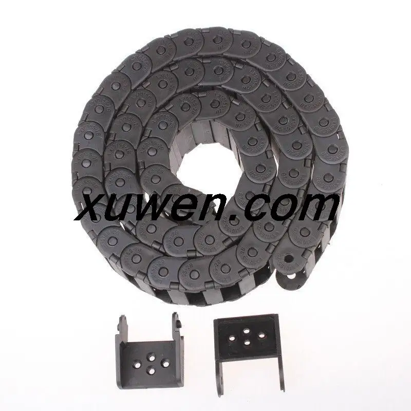 

free shipping connectors for CNC Router Machine Tools Cable drag chain wire carrier 15*30mm R28 1000mm (40")