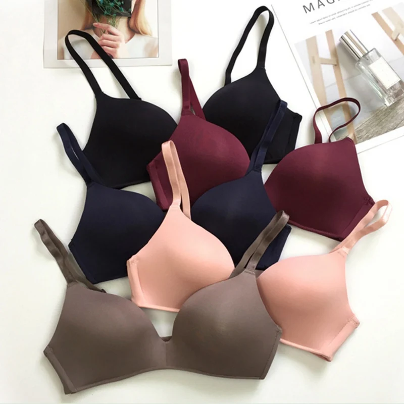 Women Push Up Bra Intimates Lingerie Seamless Sexy Gather Adjustable Women's Underwear | Женская одежда