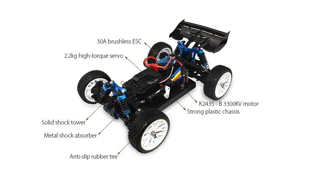 RCtown zd Racing 16421-V2 1:16 4WD 9051 BX-16 бесщеточный внедорожных автомобилей