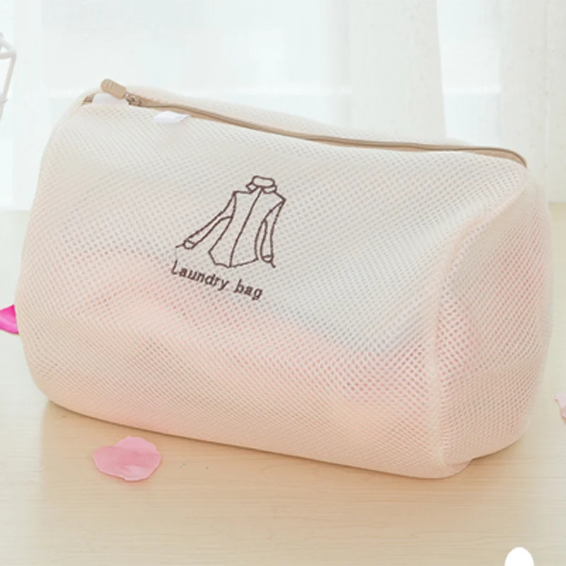6Pcs Zipped Mesh Laundry Bags for Washing Machine/Bra Underwear underpants Zip Laundry Bag Machine Wash Bag