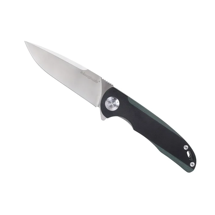 Black Green B Handle Фирма JohnnyJamie, Persici 1010B, Черная Ручка G10, D2, стальное лезвие, шарикоподшипник, складной нож для выживания, кемпинга, тактические инструменты - Цвет: Black Green B Handle