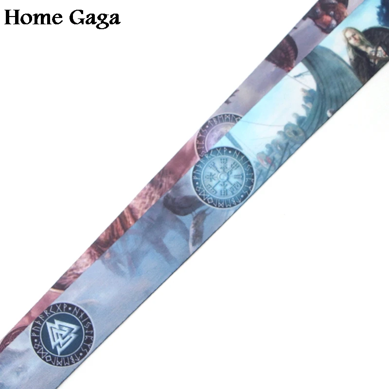 Homegaga Norse брелок Викинги ремешок тесьма лента шейный ремень ткань para id значок держатель телефона ожерелье аксессуары D1474