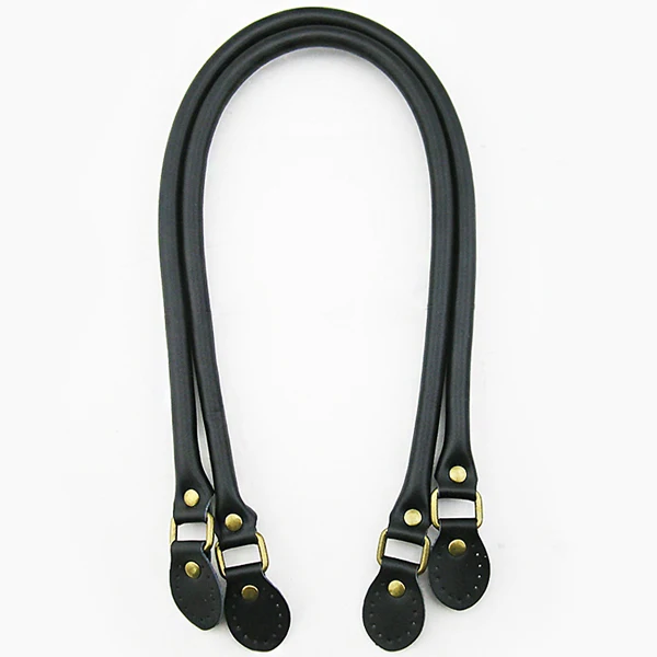 Black 40cm 2 шт./пара 40 см Высокое качество Разделение кожаная сумка с ручками, сумка на плечо с ремешком Замена ремней для Сумки из натуральной кожи DIY аксессуары KZ0001 - Цвет: Black 40cm
