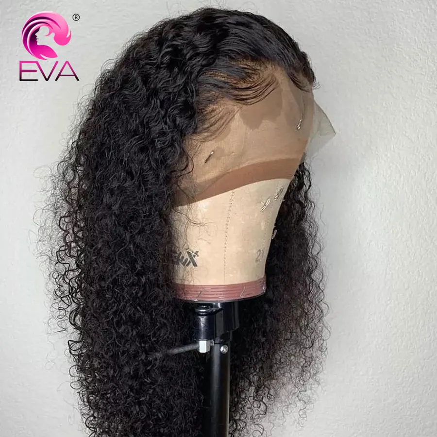 

Eva Hair Curly Lace Front Wig 13x6 Lace Front Human Hair Wigs Pre Plucked Brazilian Remy Kinky Curly Human Hair Wigs For Women