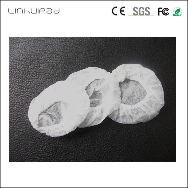 Linhuipad 6 7 см белые нетканые одноразовые гигиенические наушники крышка