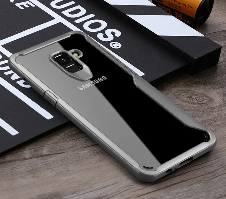 Чехол для samsung A8 Plus TPU бампер подушка безопасности прозрачный противоударный чехол Funda Мягкий защитный чехол для мобильного телефона