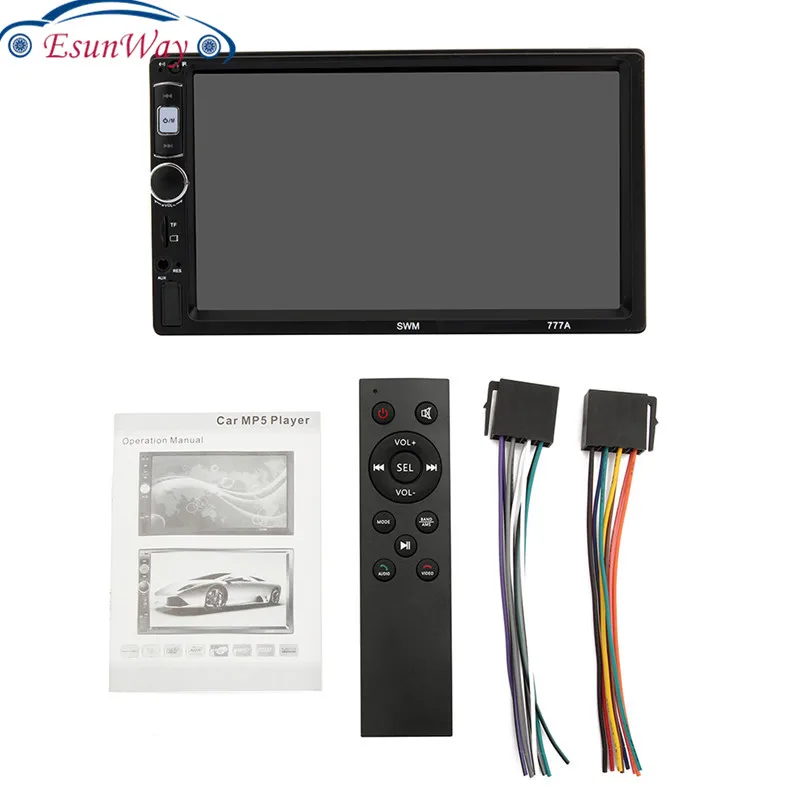 777A 7 zoll Auto Elektronik Touch Video MP4 MP5 Player Bildschirm Stereo GPS Navi BT FM radio Kopf Einheit Europ | Автомобили и