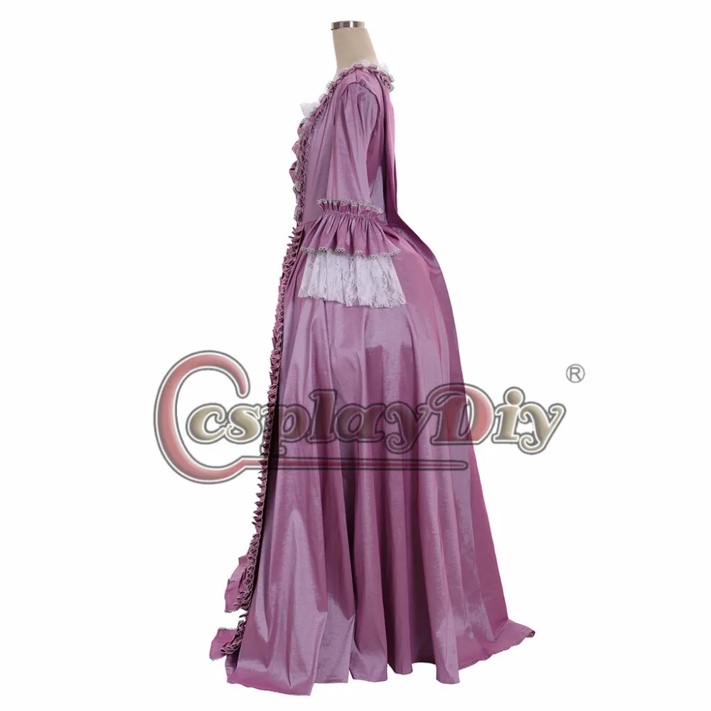 Cosplaydiy Marie Antoinette, бальное платье в стиле барокко, платье королевы 18 века, платье принцессы, колония, рококо, Белль, фиолетовое, на заказ