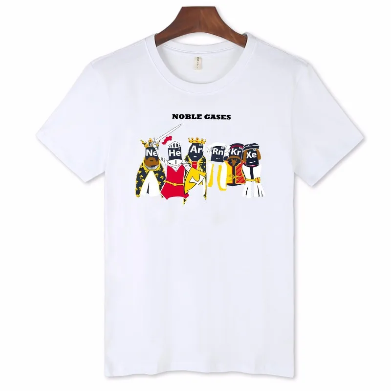 Лидер продаж футболка с короткими рукавами и рисунком благородного газа