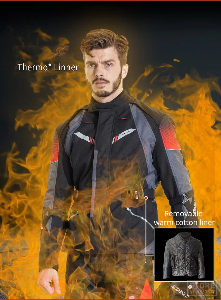 DUHAN Мужская мотоциклетная куртка Moto Touring одежда осень-зима костюм водонепроницаемый морозостойкий мотоциклетный штаны набор защитное снаряжение