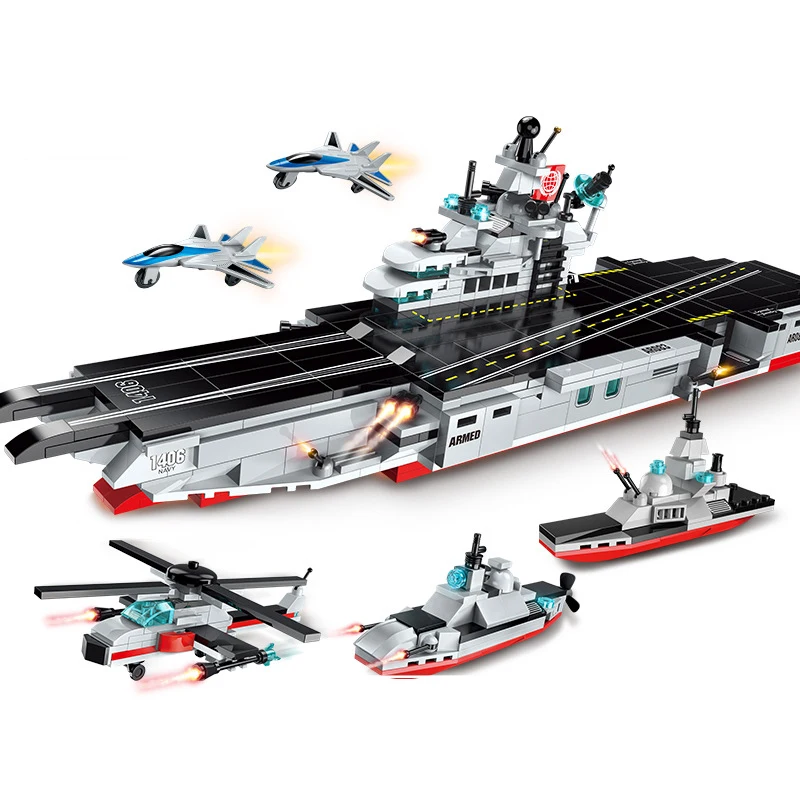 643 шт. Legoings 8 в 1 SWAT для самолетов Carri кирпичи 24 модели военный корабль DIY модель