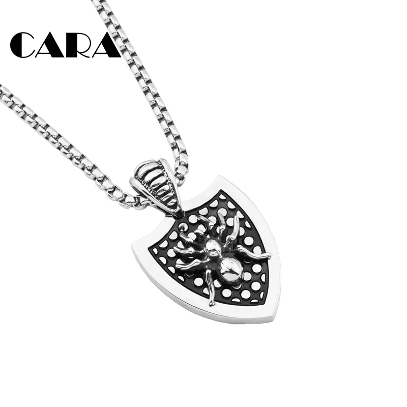 Новое мужское байкерское ожерелье из нержавеющей стали винтажное с подвеской в