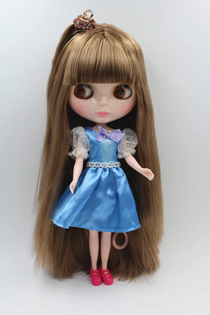 Blygirl кукла коричневые волосы Blyth тело кукла Мода может изменить макияж