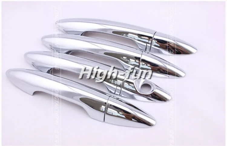 FUNDUOO для KIA K2 RIO 3 Sedan 2011 2012 2013 Новинка хромированная Автомобильная дверная ручка+ крышка для чаши отделка наклейка аксессуары