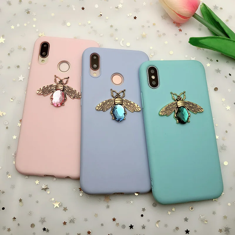 Candy Bee Мягкий матовый ТПУ чехол для samsung Galaxy S10 lite S9 S8 A7 A10 A20 A30 A40 A50 A60 A70 J4 J6 A6 A8 плюс M10 M20 M30