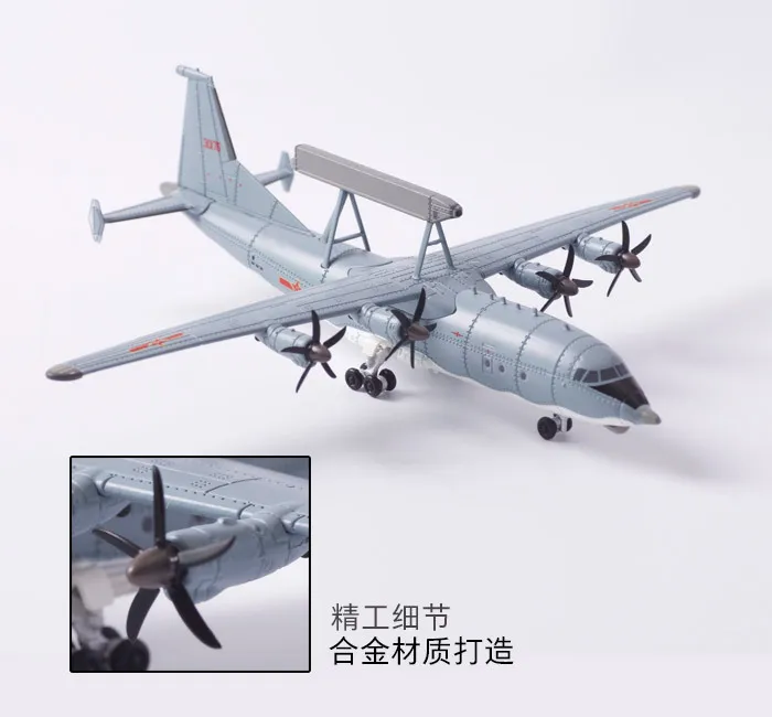 1/200 масштаб военная модель игрушки Китай KJ200 AWACS самолет литой металлический самолет модель игрушки для сбора, подарка, украшения