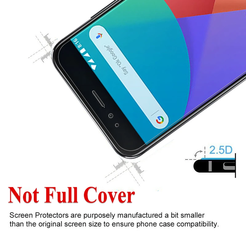 Закаленное стекло для Xiaomi mi A1 протектор экрана ksiomi 5 защитный 5S plus 5x xiomi xiaomei x5 mi5