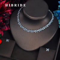 hibride romantic star shape bridal jewelry sets women accessories cubic zirocnia stone necklace set jewelry n 610