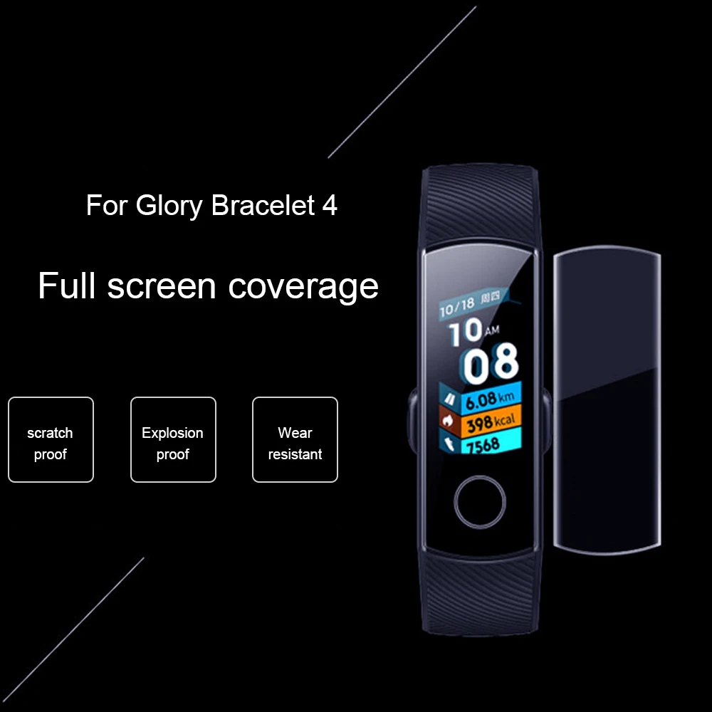 HANGRUI ультра прозрачный ТПУ Мягкий полноэкранный защитный чехол для huawei Honor Band 5 Смарт-часы Защитная пленка для Honor Band 4