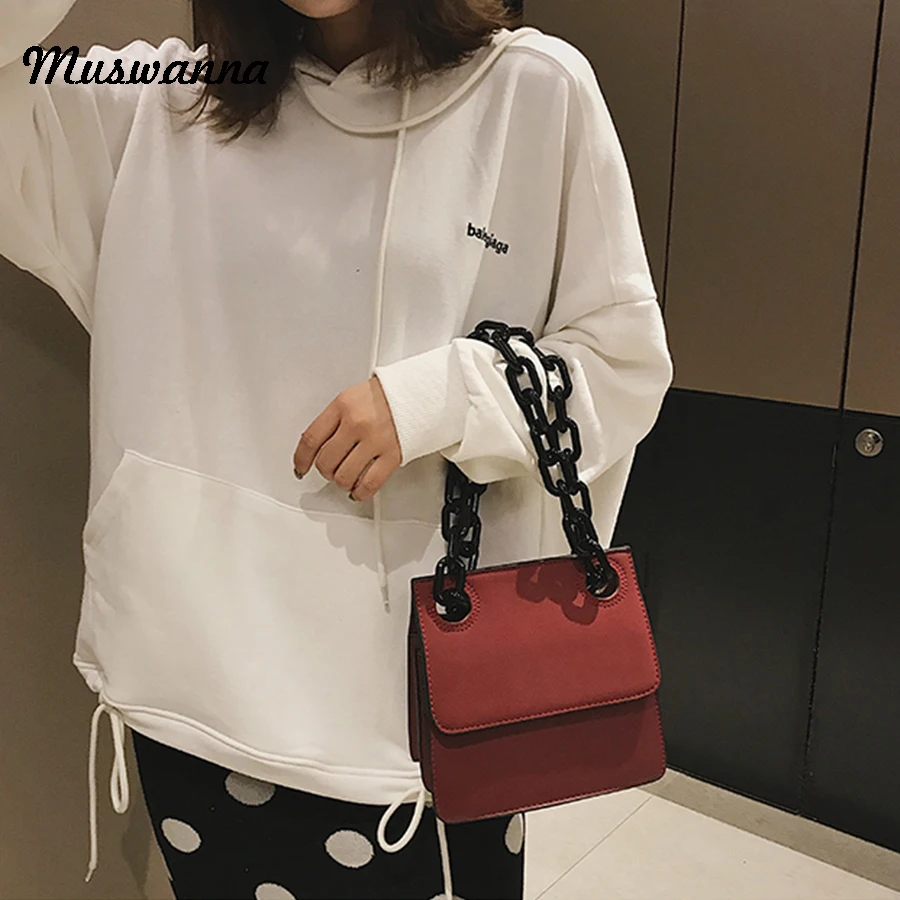 Элитный бренд акриловая цепь женские сумочки сумки матовый небольшой площади