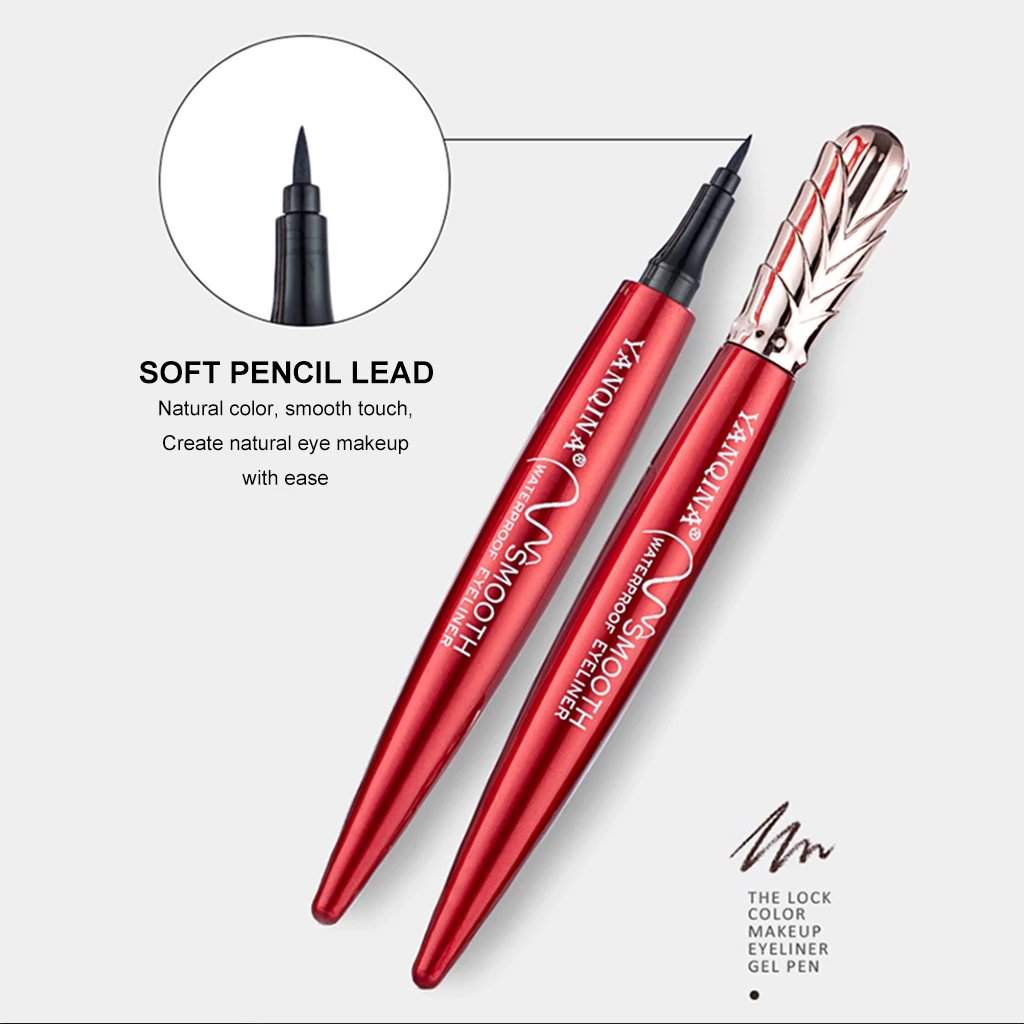 Черная жидкая подводка для глаз Водостойкая Подводка TSLM2 1 шт.|Тени век и подводки|