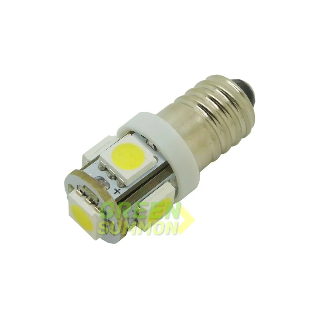 4 шт./лот E10 EY10 T3.25 5 SMD 5050 Светодиодные лампы с теплым белым светом миниатюрные