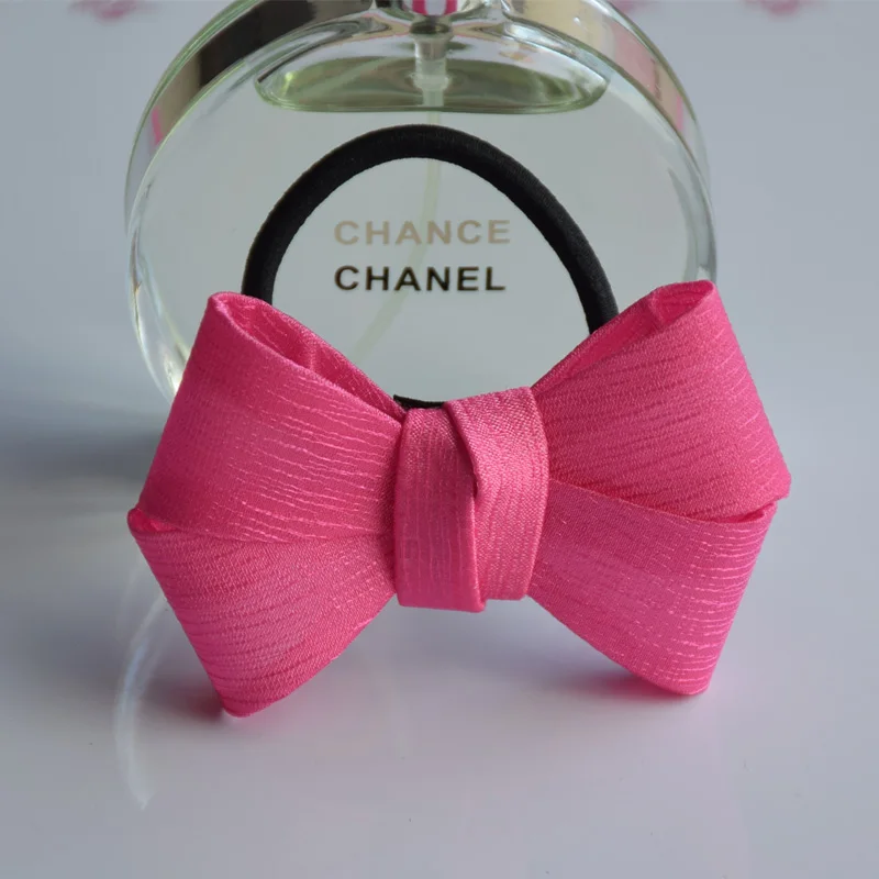 Новые модные эластичные резинки для волос в полоску с рисунком бабочки