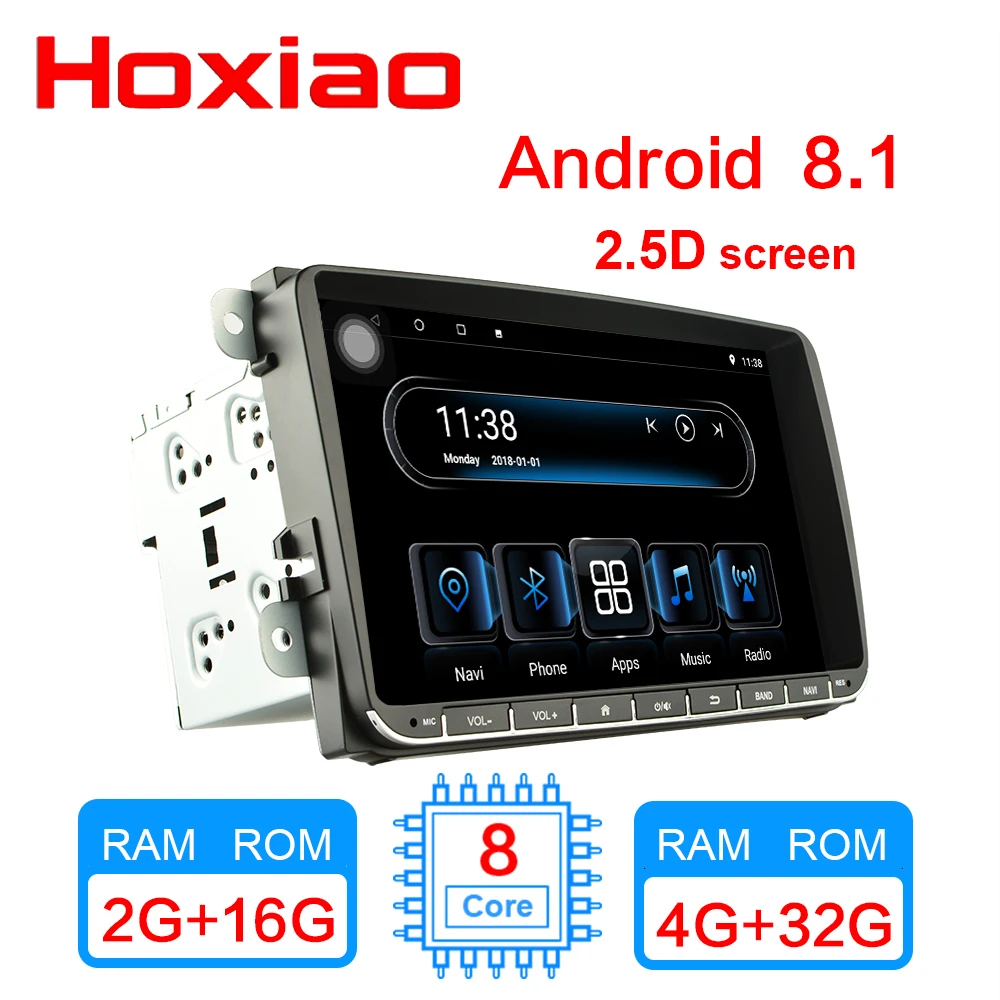 9 &quot2 din автомобильное радио Android 8 1 плеер для volkswagen vw golf 5 6 polo tiguan touran passat B6 jetta sharan